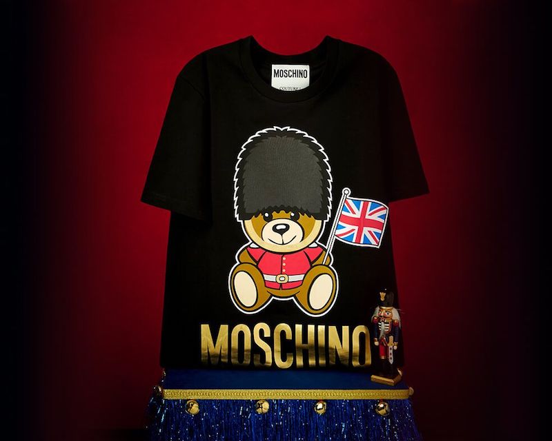 Moschino London Bear Cotton-Jersey T-Shirt