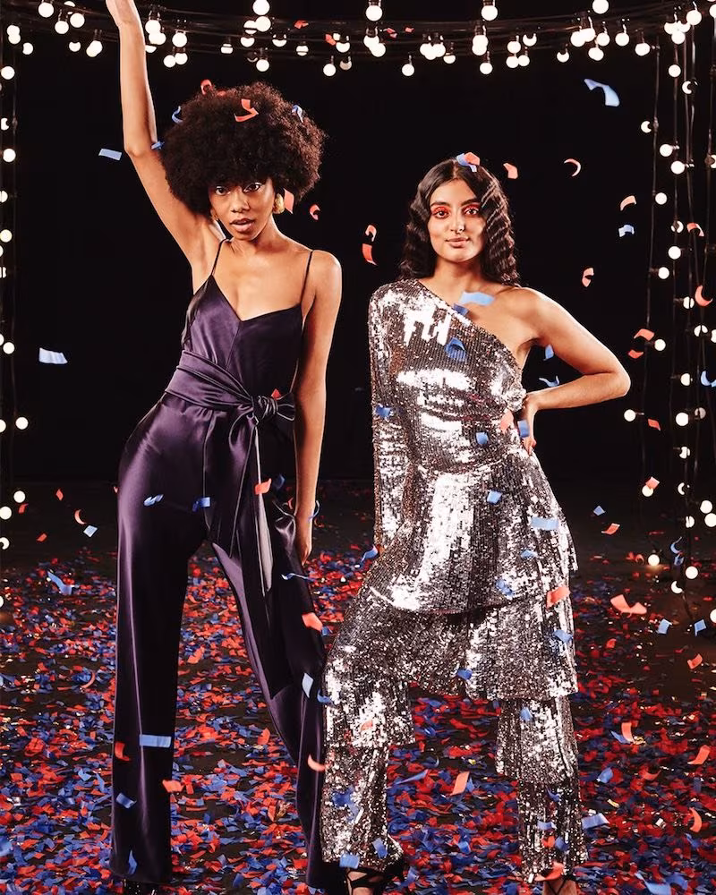 Osman One-Shoulder Sequinned Jumpsuit