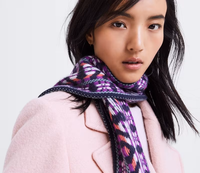 Rebecca Minkoff Guitar Strap Tasseled Skinny Scarf