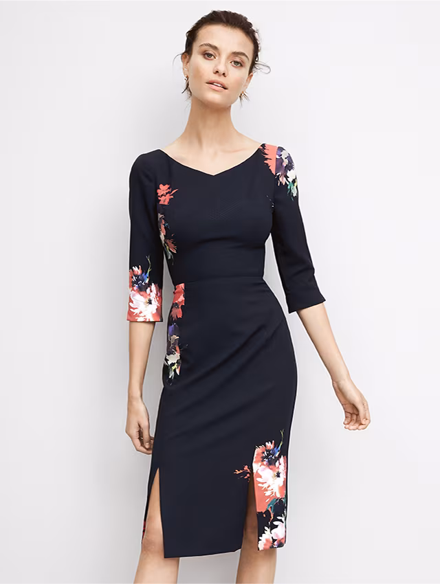 Black Halo Prism Sheath Dress