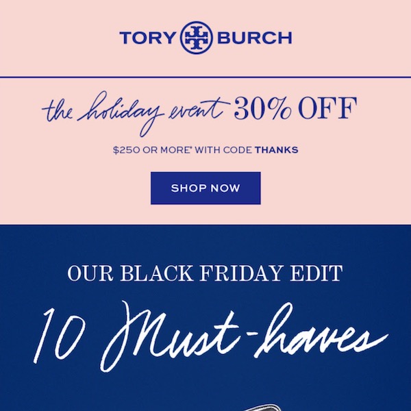 Tory Burch Black Friday Sale 2017