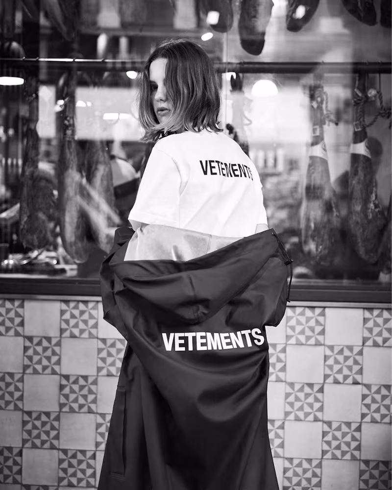 Vetements Oversized PVC-Coated Hooded Raincoat