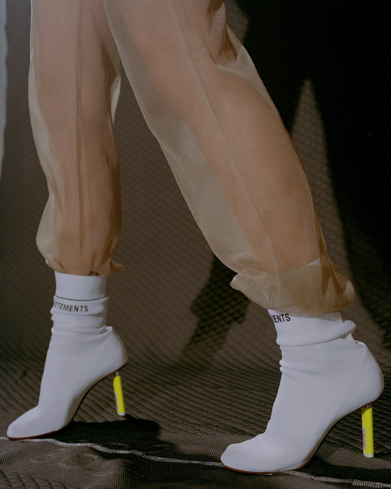 Vetements White Lighter Sock Boots