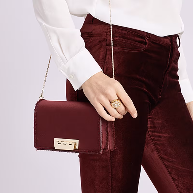ZAC Zac Posen Earthette Accordion Crossbody-Satin
