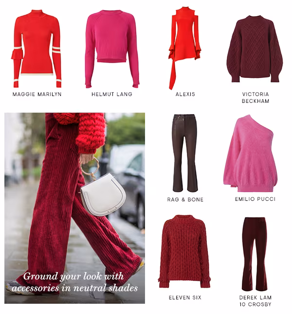 Forget what you've been told...style shades of red and pink together