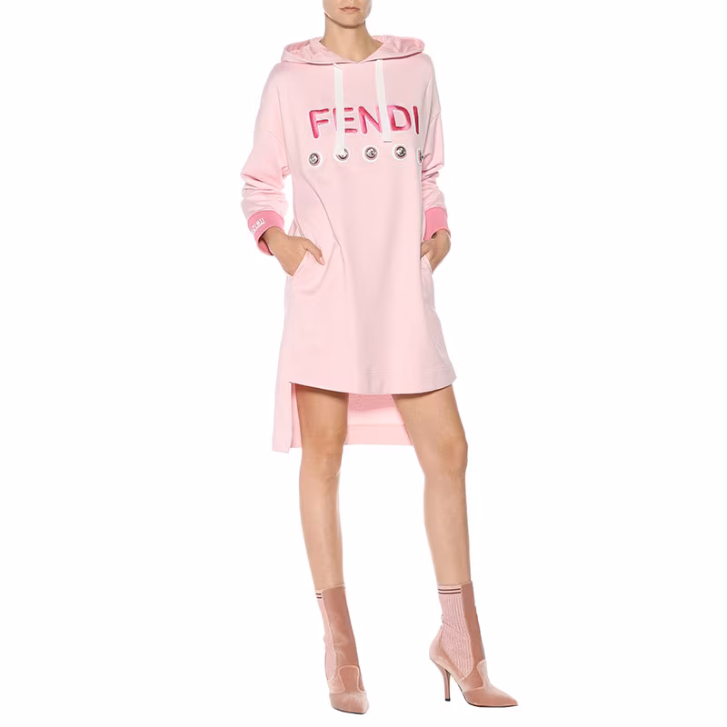 mytheresa.com x Fendi Embellished Sweatshirt Dress