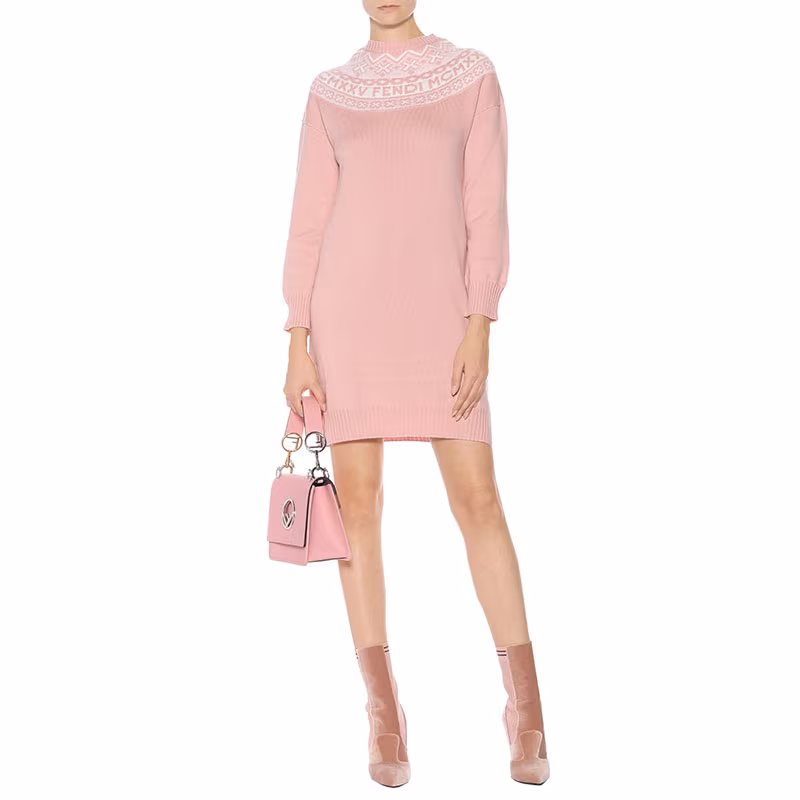 mytheresa.com x Fendi Fair Isle Sweater Dress