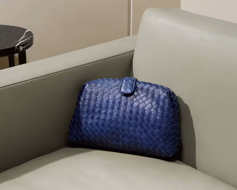 Bottega Veneta The Lauren 1980 Intrecciato-Leather Clutch