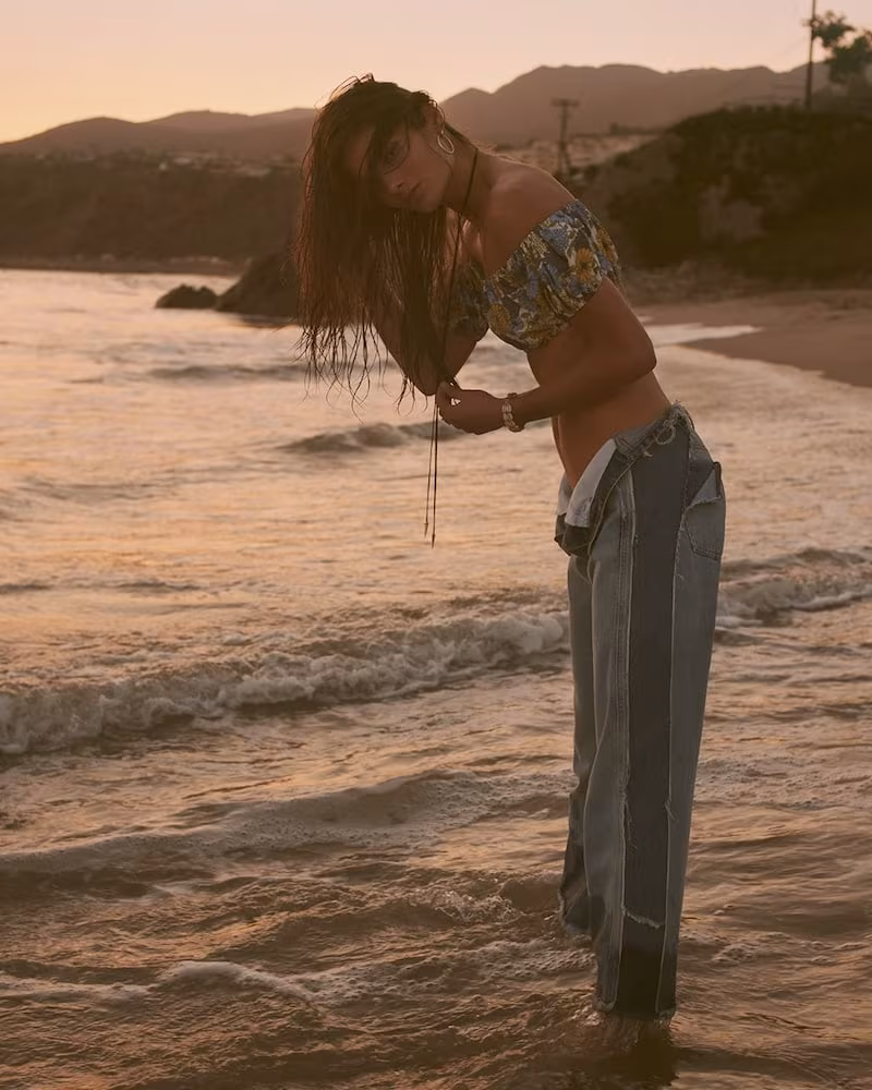 Lisa Marie Fernandez Leandra Off-The-Shoulder Bikini