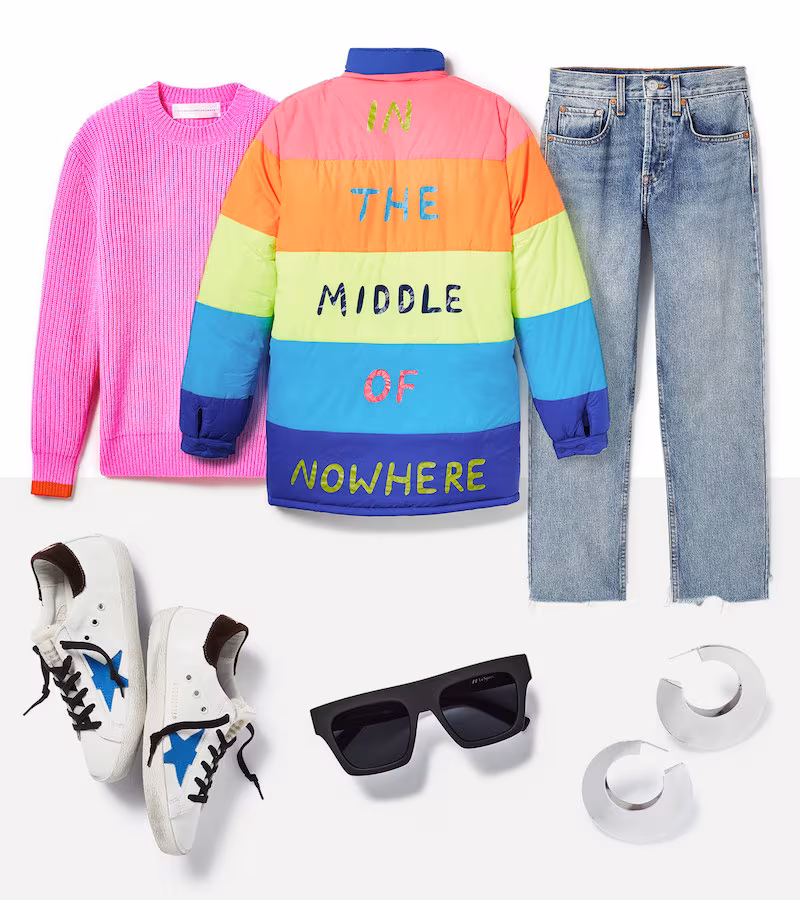 Mira Mikati Nowhere Rainbow Puffer Jacket