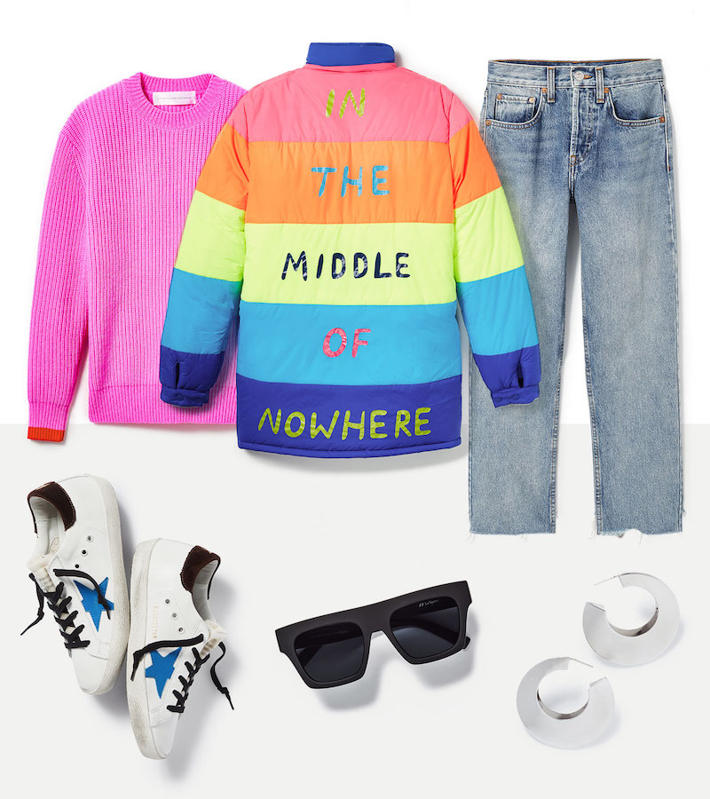 Mira Mikati Nowhere Rainbow Puffer Jacket