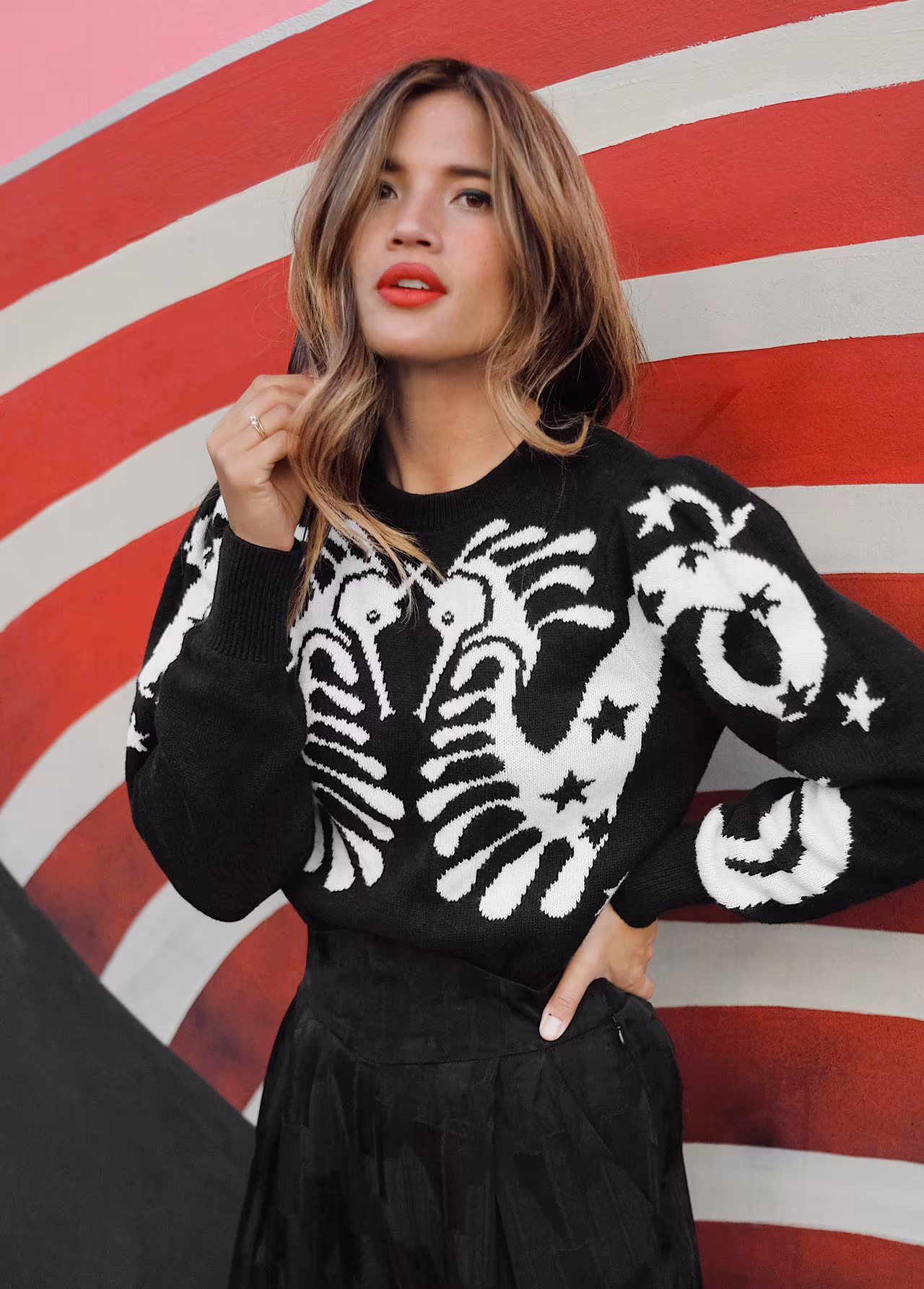 & Other Stories Seahorse Jacquard Sweater