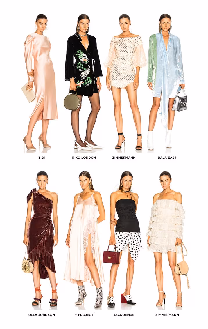 ALL THE PRETTY DRESSES. A CHIC ASSORTMENT OF THE MOST FEMININE MINIS, MIDIS, AND MAXIS TO WEAR THROUGH THE SEASON AND BEYOND. SHOP THE COLLECTION.