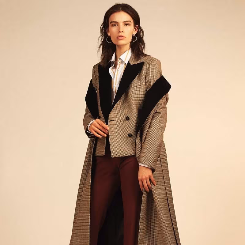 Blazé Milano If and When Pow Velvet-Lapel Blazer