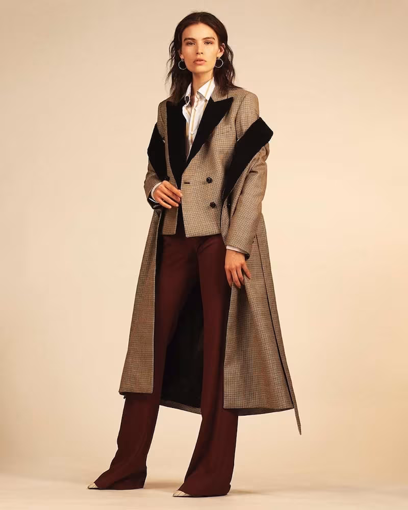  Blazé Milano If and When Pow Velvet-Lapel Tie-Waist Coat