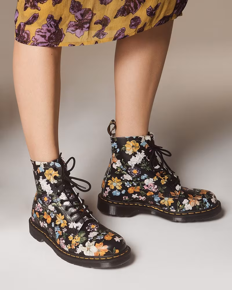 Dr. Martens Darcy Floral Pascal 8 Eye Boots