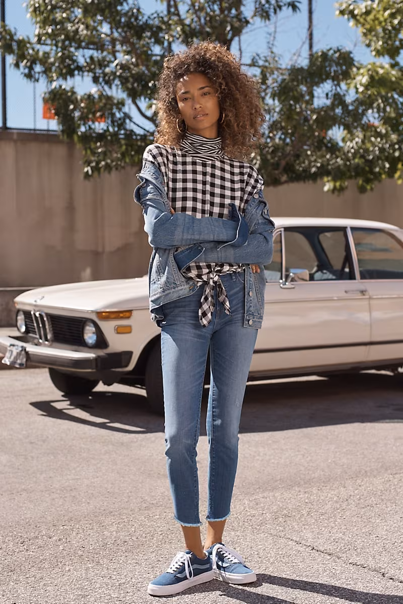 Madewell 10" High-Rise Skinny Jeans: Tulip-Hem Edition