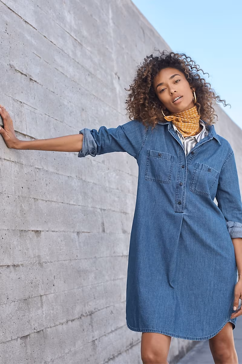 Madewell Denim Popover Shirtdress