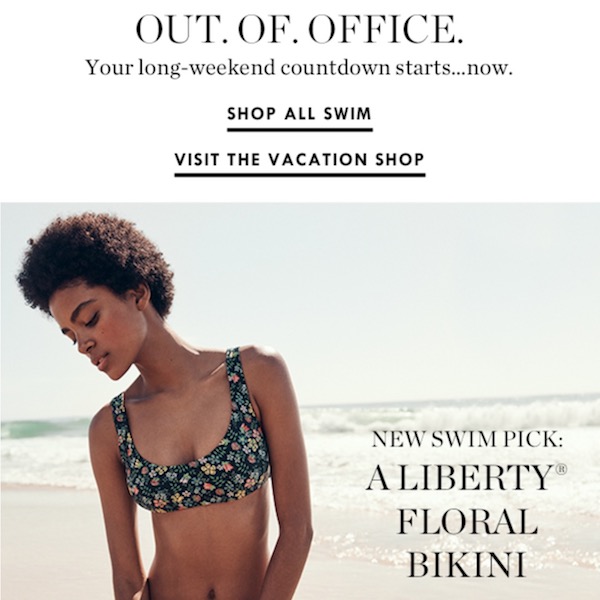 OUT. OF. OFFICE. J.Crew Vacation Shop 2018