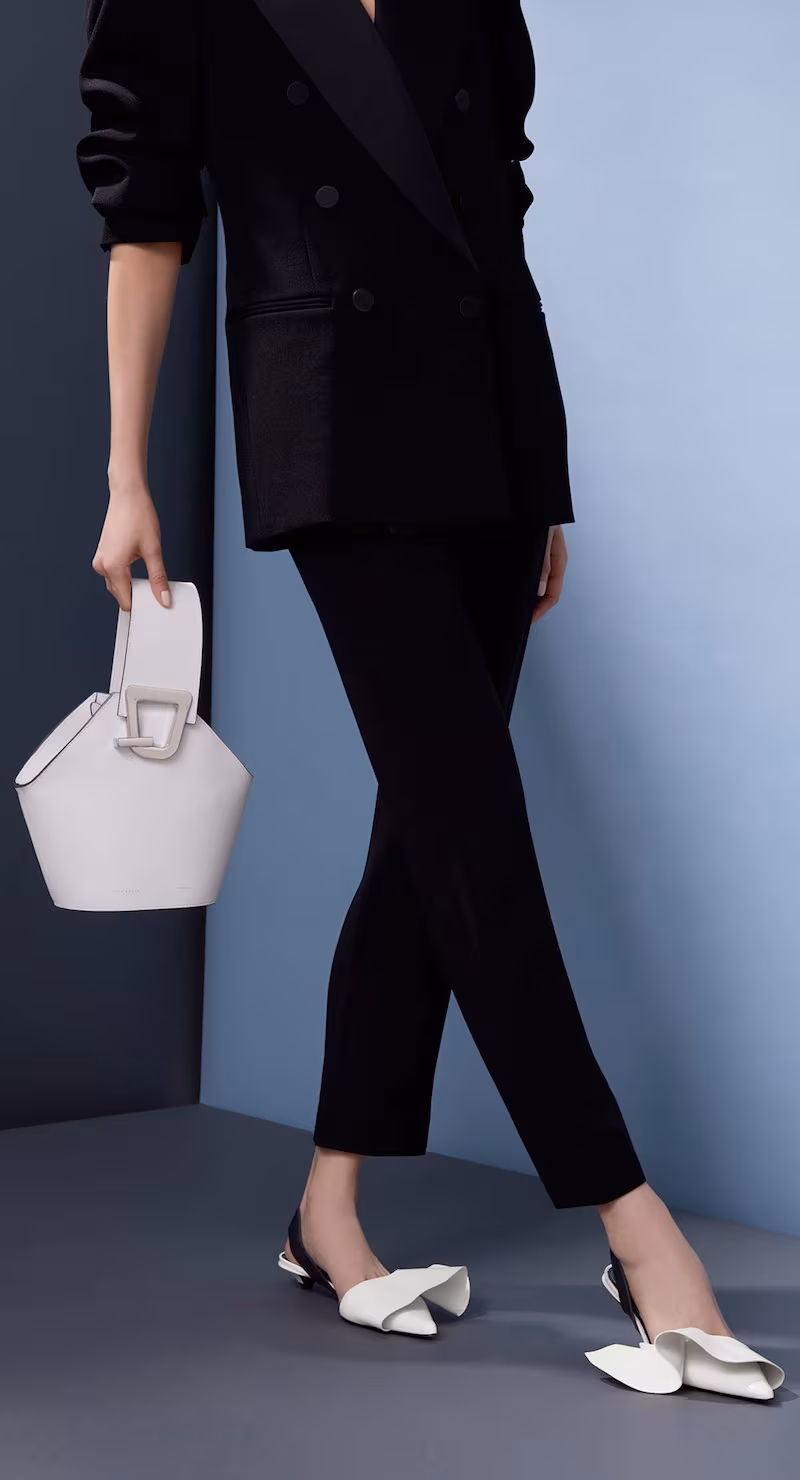 Proenza Schouler Ruffle Kitten Heel Slingback