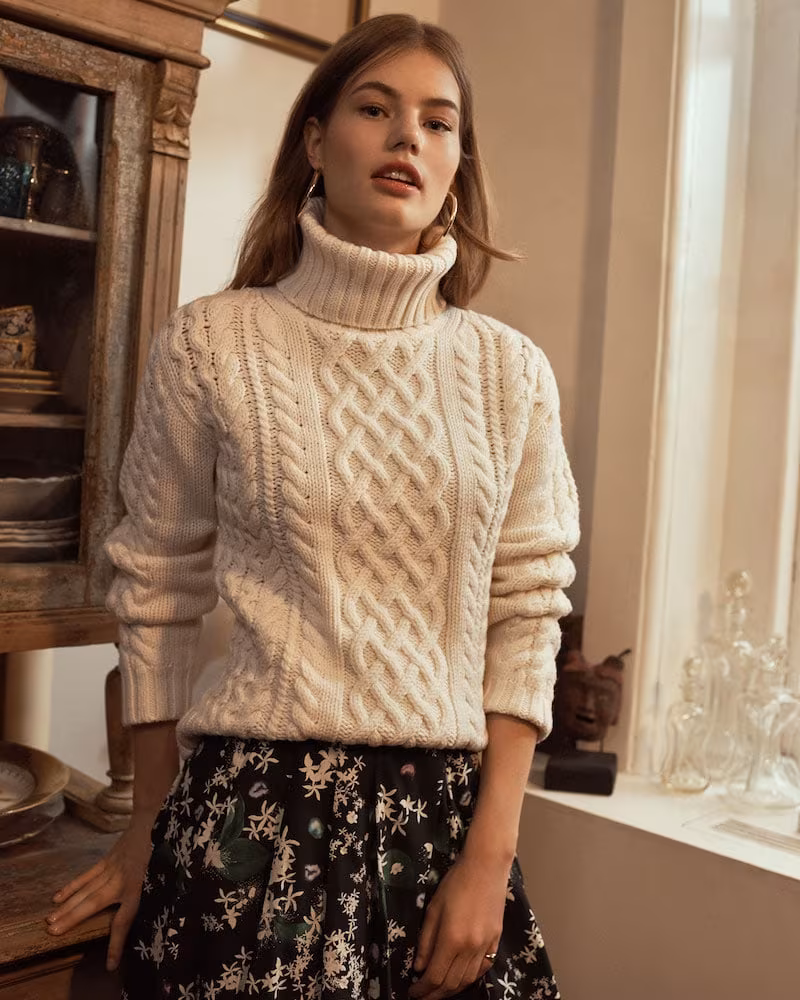 Protagonist Rollneck Cable Sweater