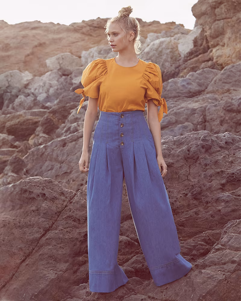Sea High Waist Corset Pants