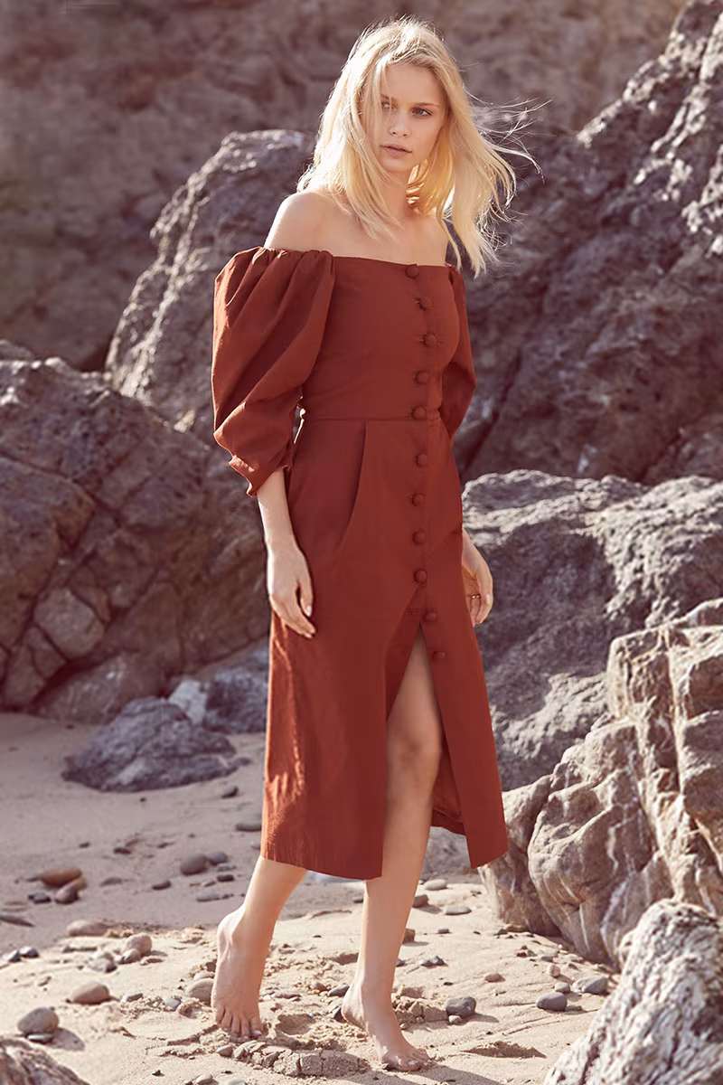 Sea Structure Sleeve Pencil Dress