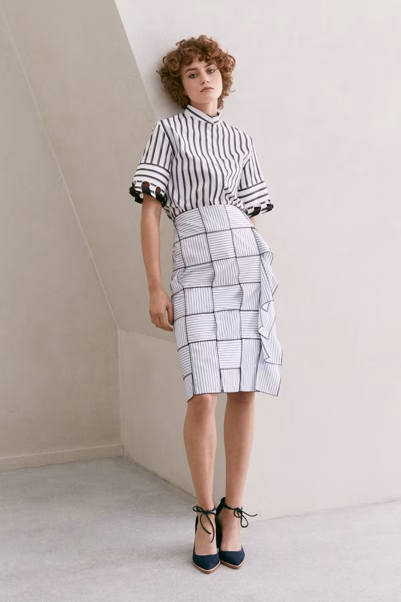Victoria, Victoria Beckham Laced Sleeve Shirt