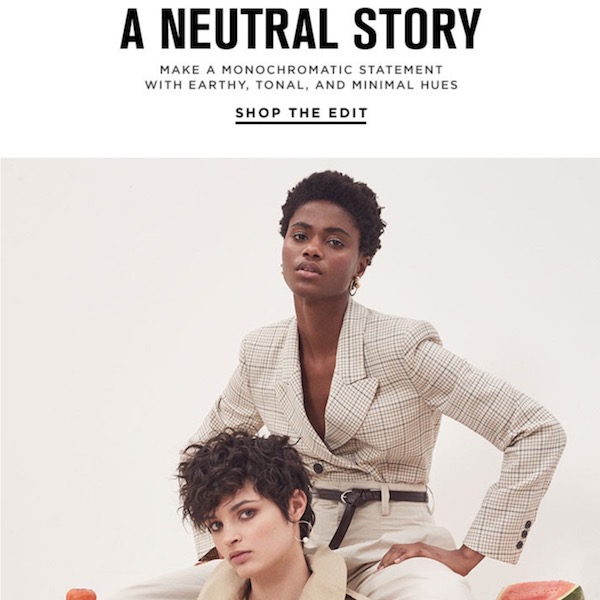 A Neutral Story: Resort 2018 Going Natural