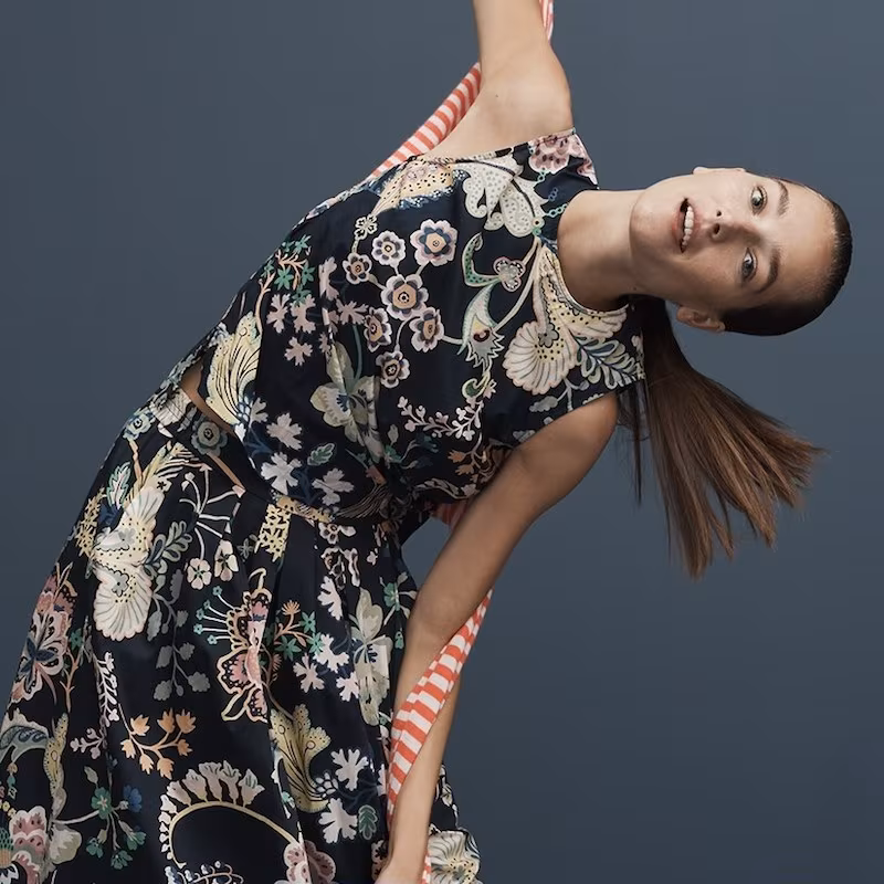 J.Crew Sleeveless Tank In Liberty Symphony Floral
