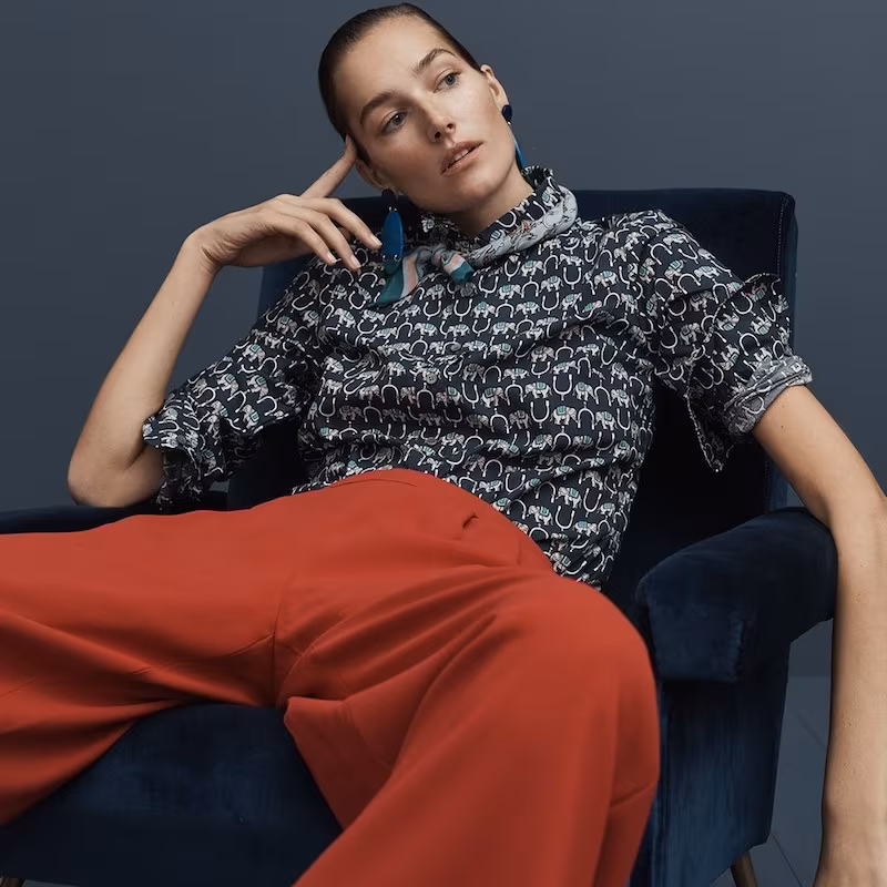 J.Crew Slim Perfect Shirt In Elephant Print