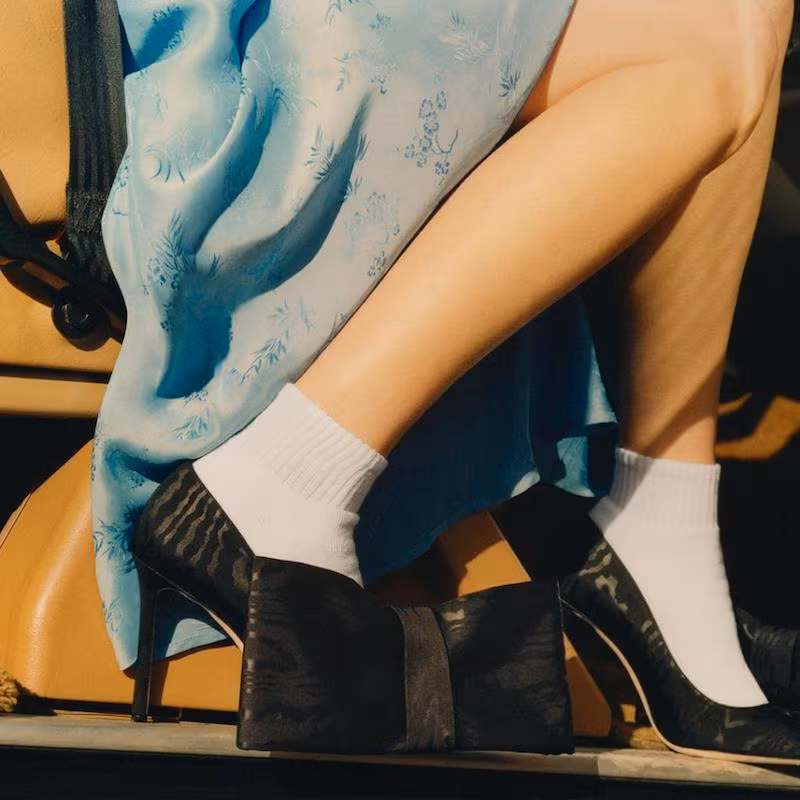 Off-White x Jimmy Choo Mary Bow-Embellished Jacquard Pumps