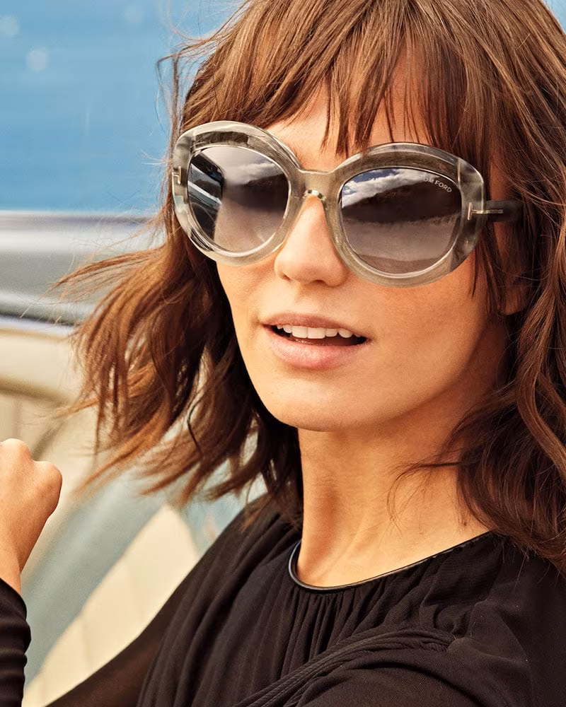 TOM FORD Bianca Two-Tone Acetate Gradient Sunglasses