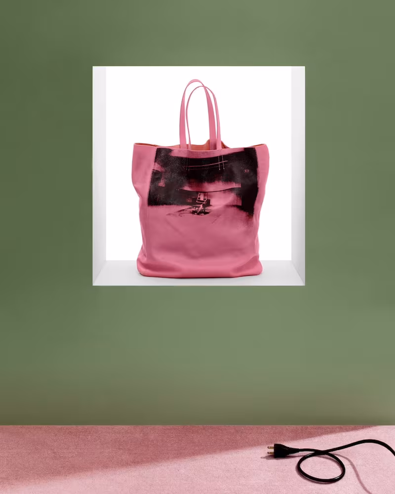 CALVIN KLEIN 205W39NYC Graphic Leather Tote Bag