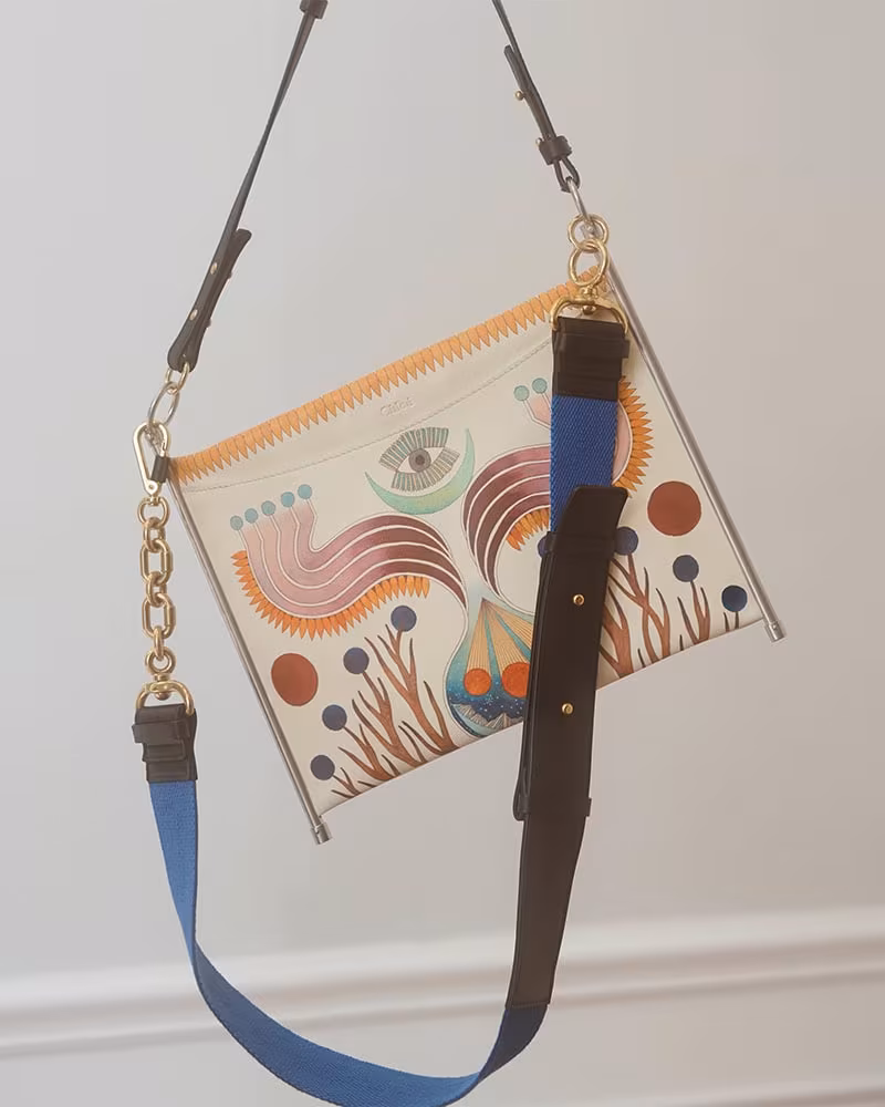 Chloé Roy Flat Leather Shoulder Bag