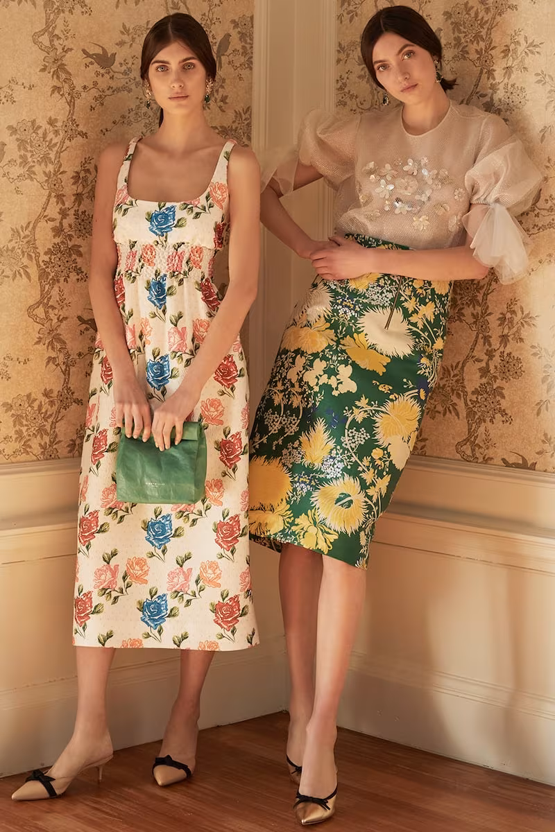 Emilia Wickstead Giovanna Floral-Print Crepe Dress