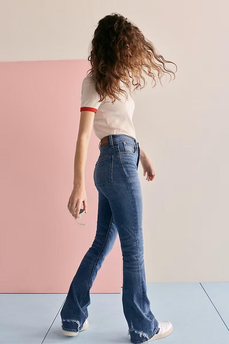 Madewell Rivet & Thread Skinny Flare Jeans