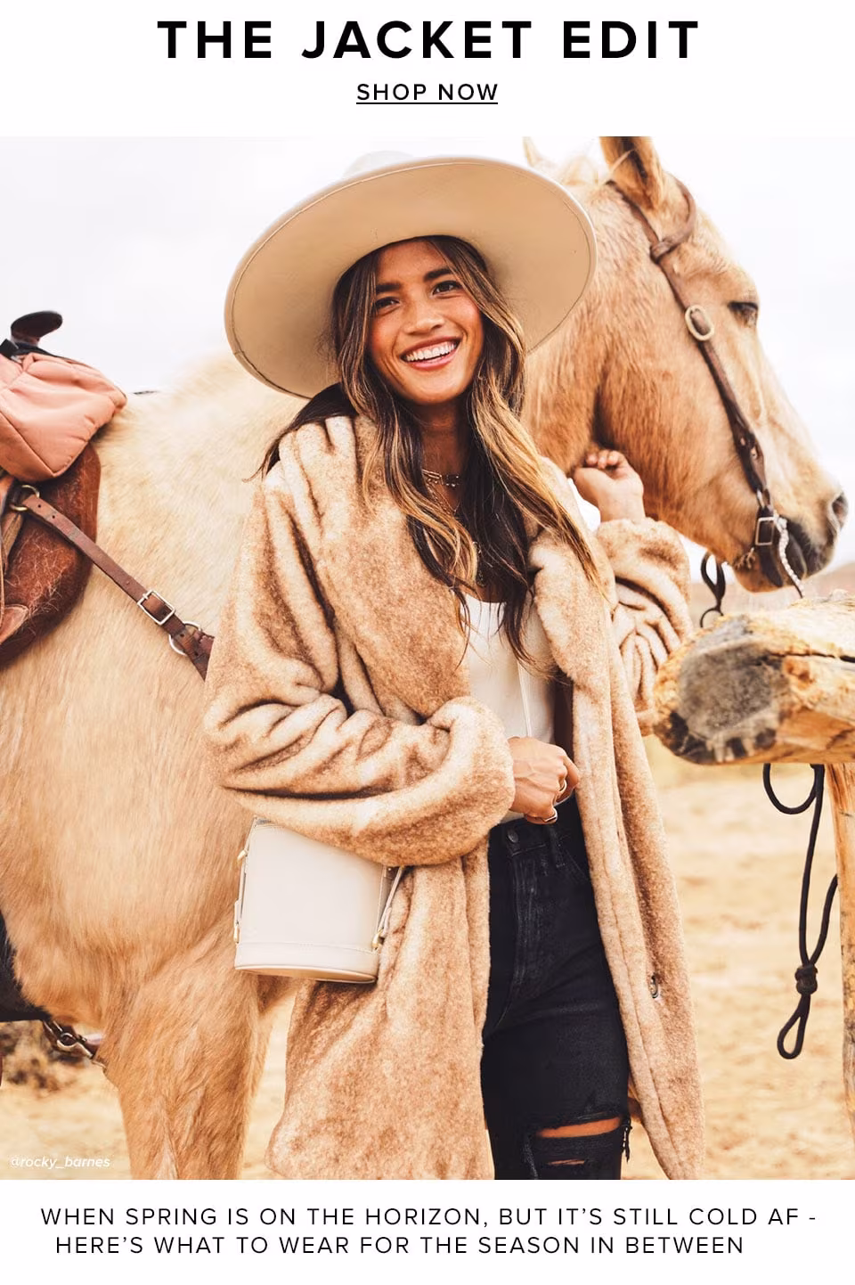 The Jacket Edit. When spring is on the horizon, but it's still cold AF - here's what to wear for the season in between. Shop Now.