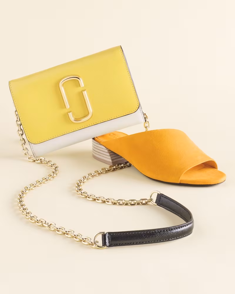 MARC JACOBS Snapshot Leather Wallet on a Chain