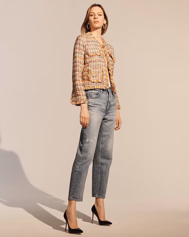 Moussy Kelley Distressed Tapered Jeans