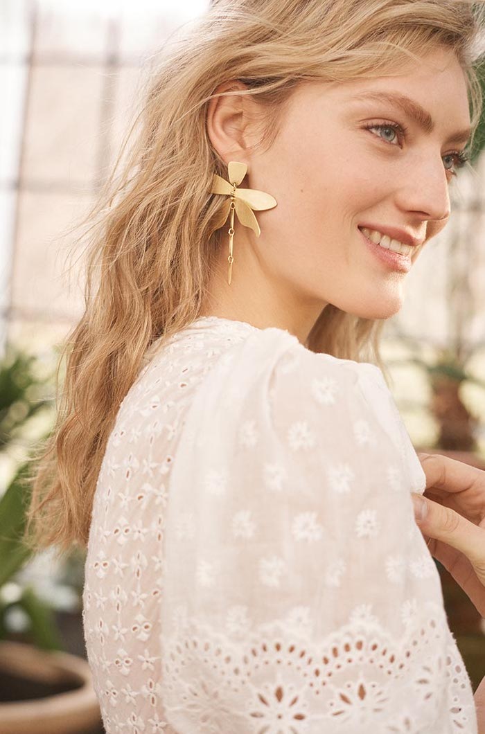 Tory Burch Articulated Dragonfly Earrings