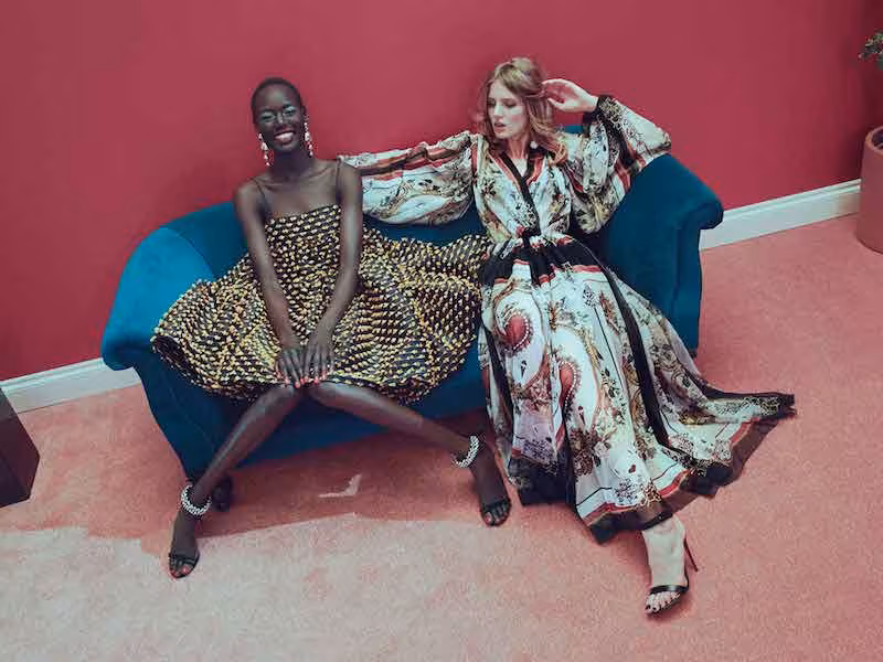 Cecilie Bahnsen Bey Square-Neck Fil coupé Satin Dress