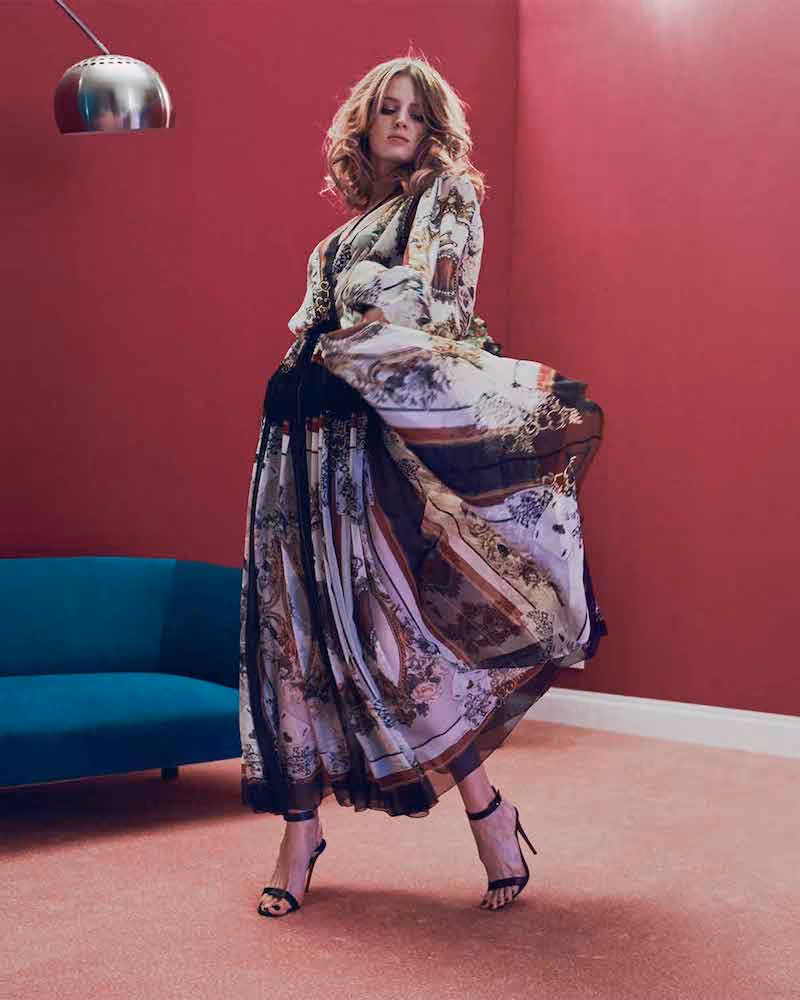 Dolce & Gabbana Queen of Hearts and Floral-Print Silk Dress