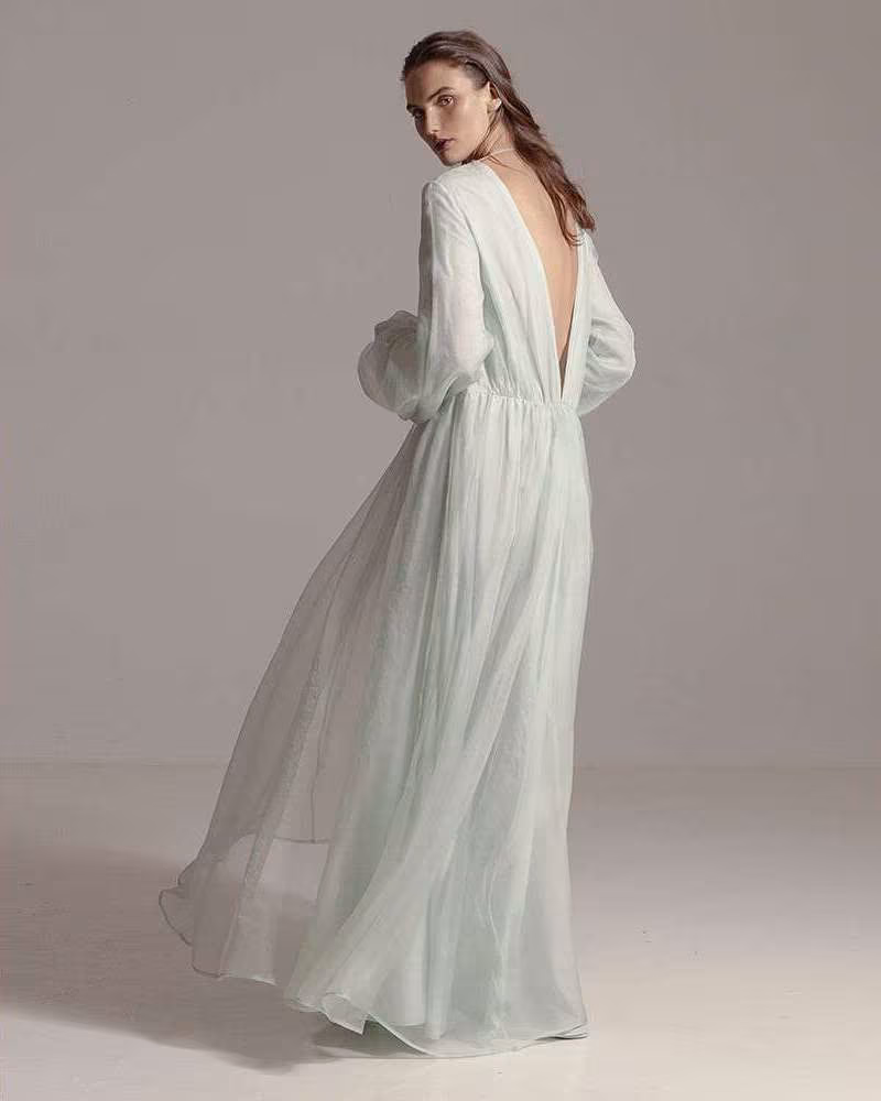 Kalita Aphrodite Silk-Organza Maxi Dress