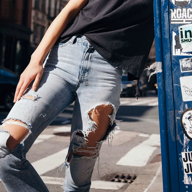 Ksubi Slim Pin Distressed Jeans