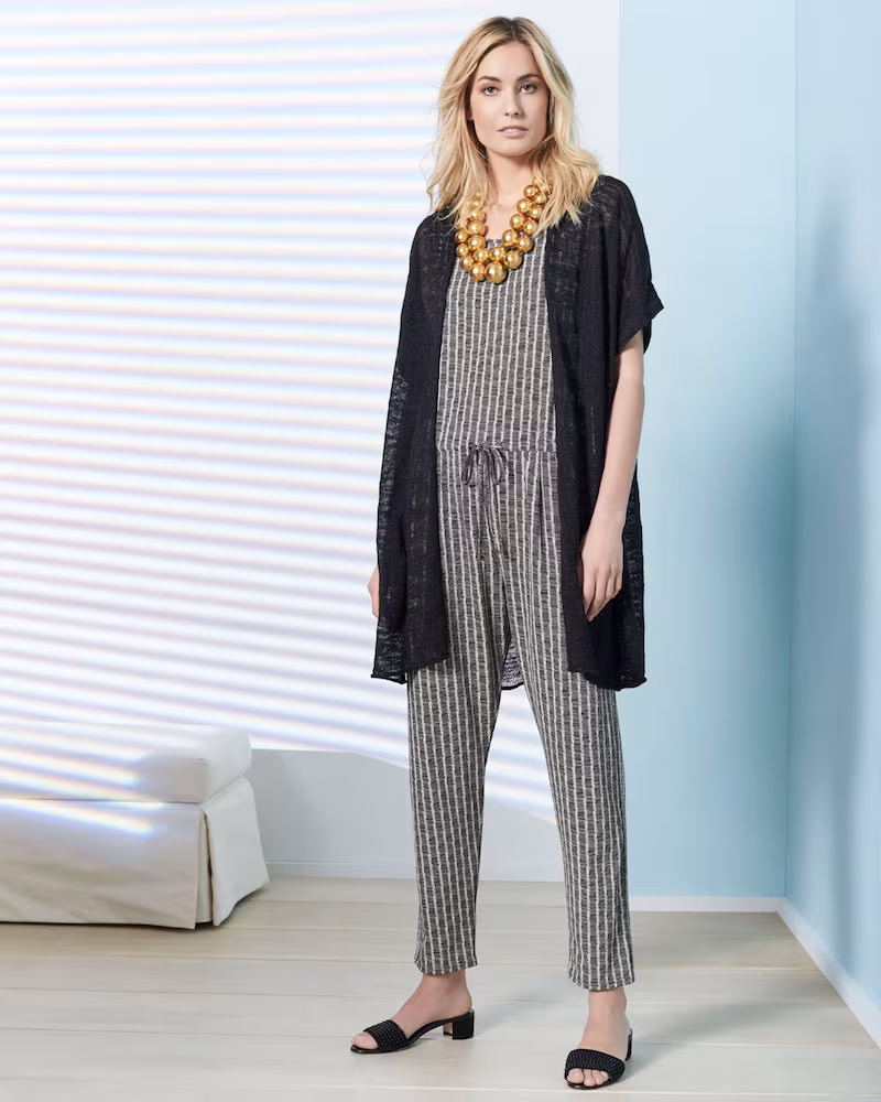 Masai Lamya Short-Sleeve Melange Cardigan