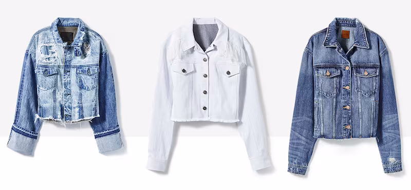 Tortoise Marco Cropped Denim Jacket
