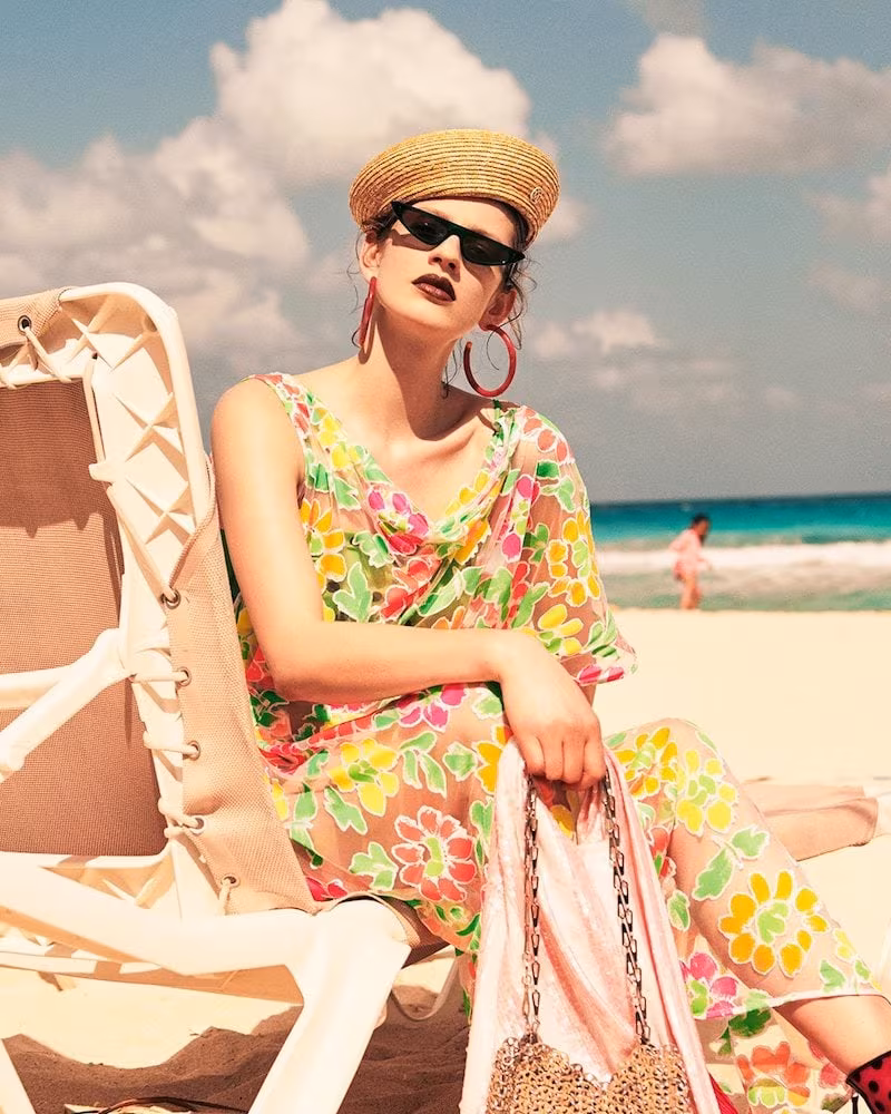 Christopher Kane Floral Devore Dress