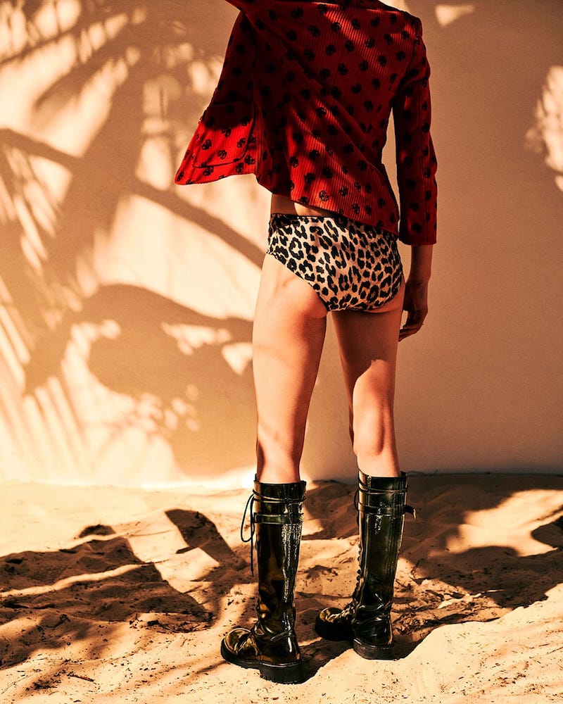 Ganni Leopard-Print Bikini