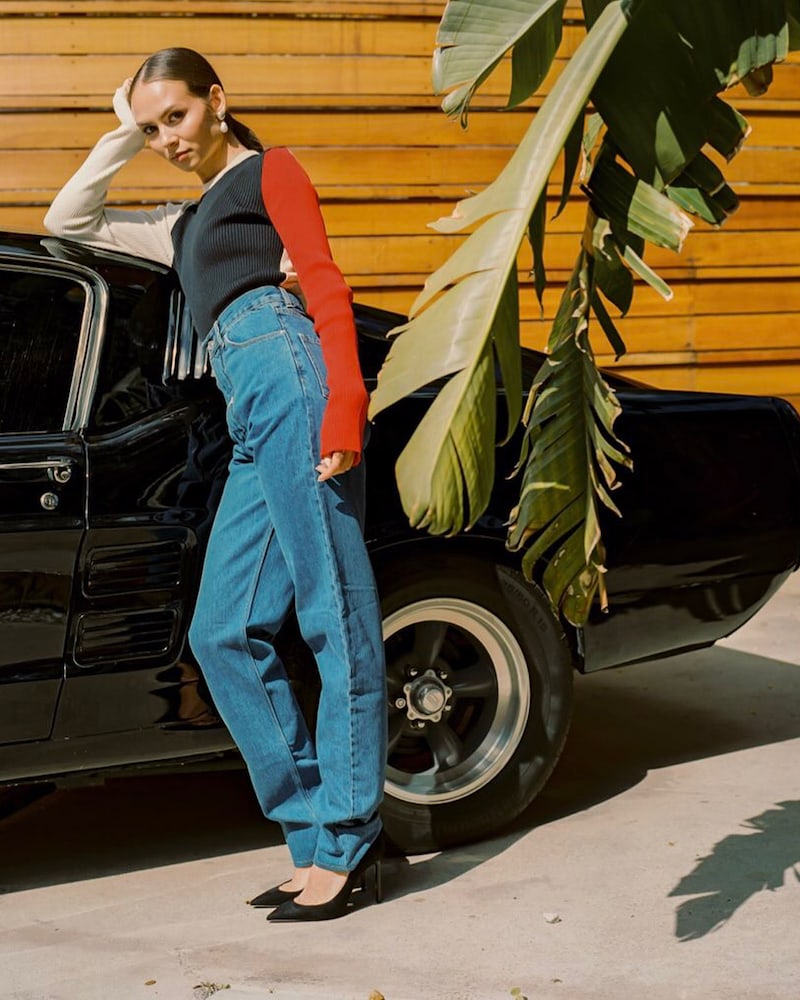 Martine Rose Indigo High-Waisted Jeans